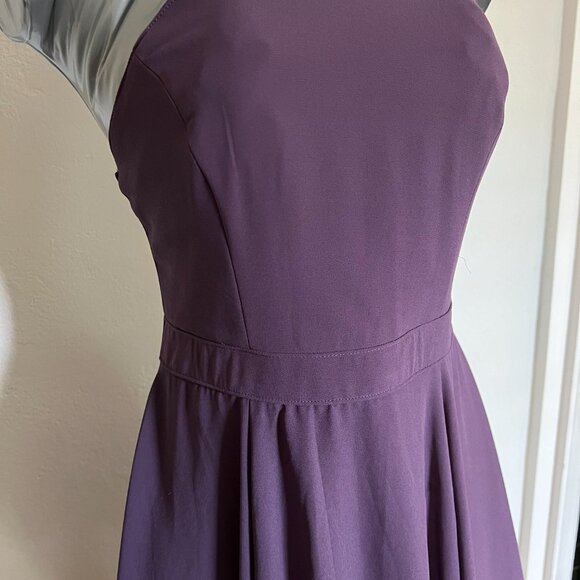 Lulus Skater Style Mini Dress, plum purple, Size S - Picture 4 of 9